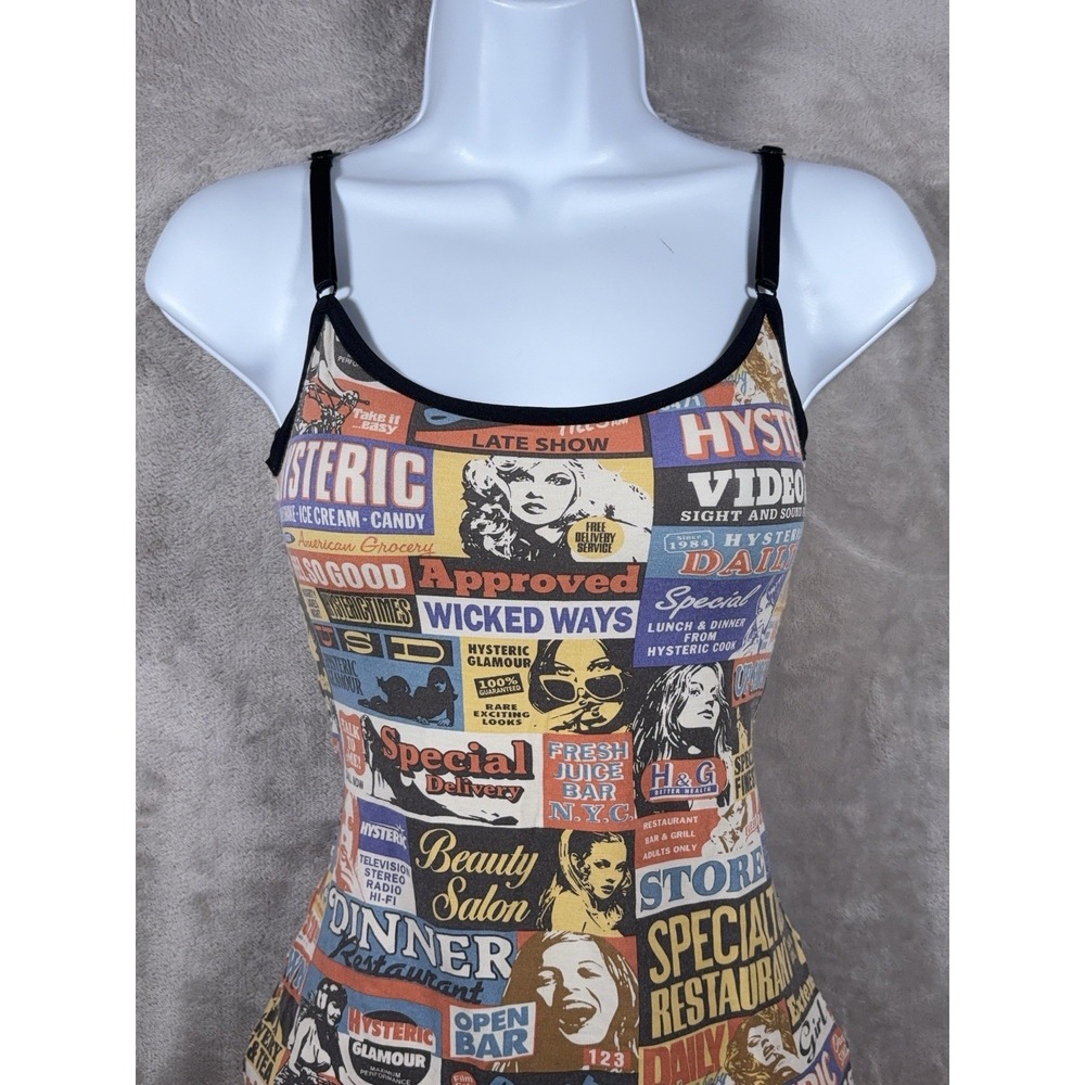 Hysteric Glamour Magazine Collage Tank Top Womens Size Free Multicolor Y2K - Picture 3 of 8
